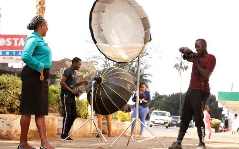 photographer taking nairobi street photography photo