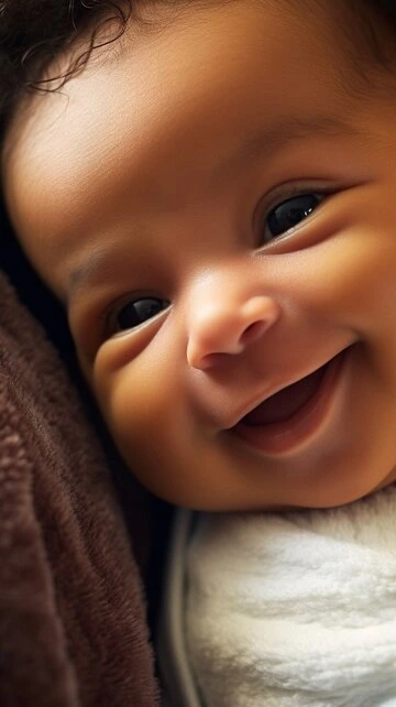 baby smiling during photoshoot session in Nairobi Kenya