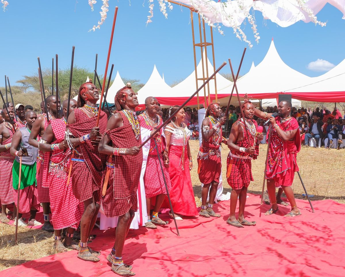 image of tradition maasai wedding