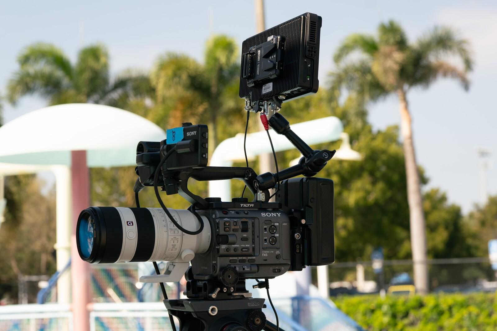 Professional cinema camera setup with prime lenses used for 4K corporate video production in Kenya.