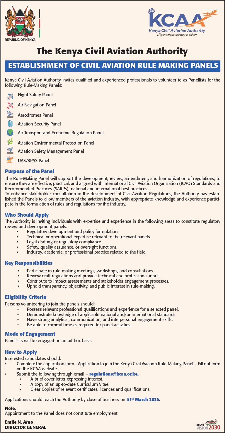 KCAA Drone Permit Requirements Kenya