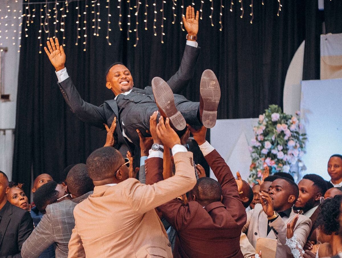Groomsmen Lift Celebration