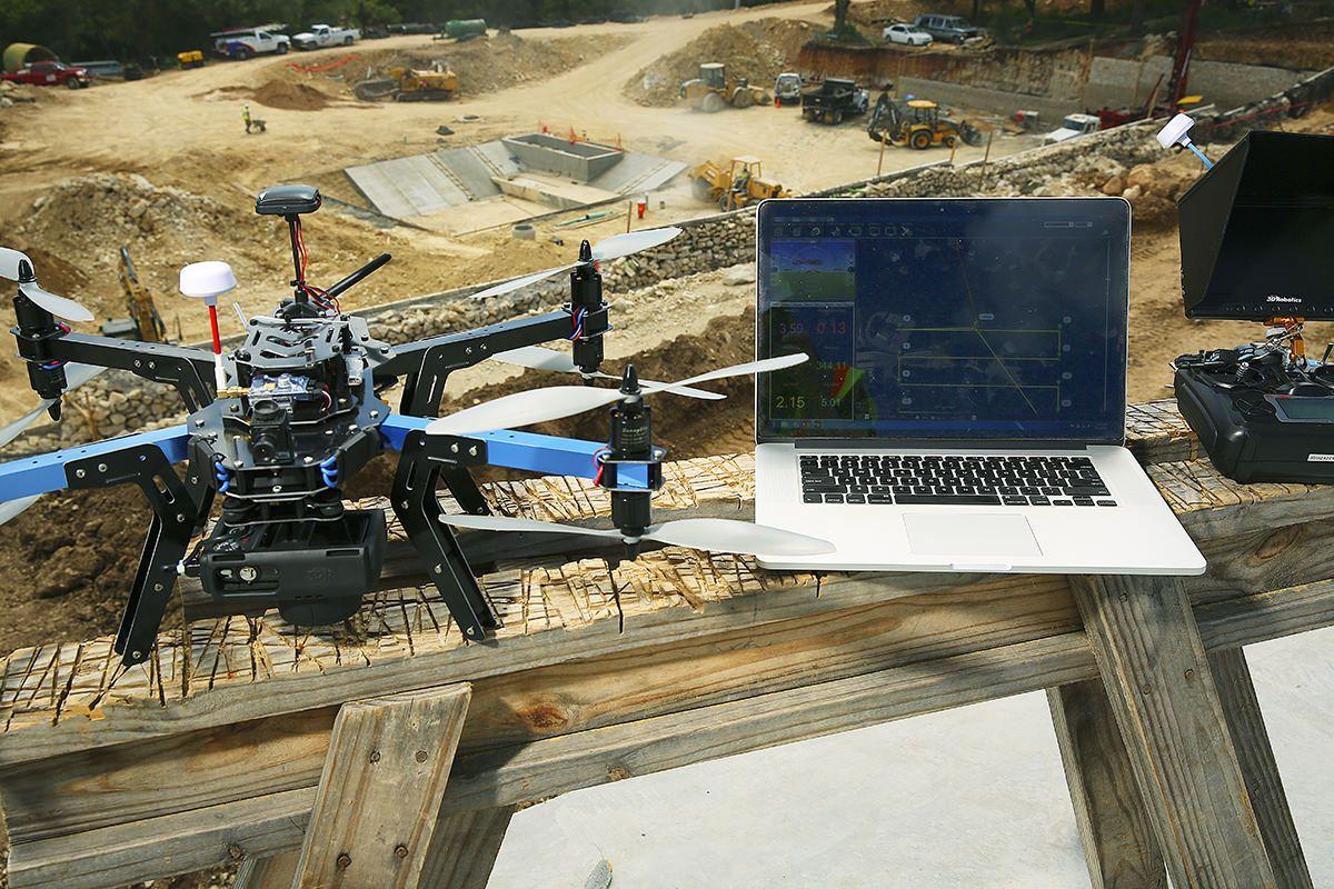 Image of a drone used to take construction site images