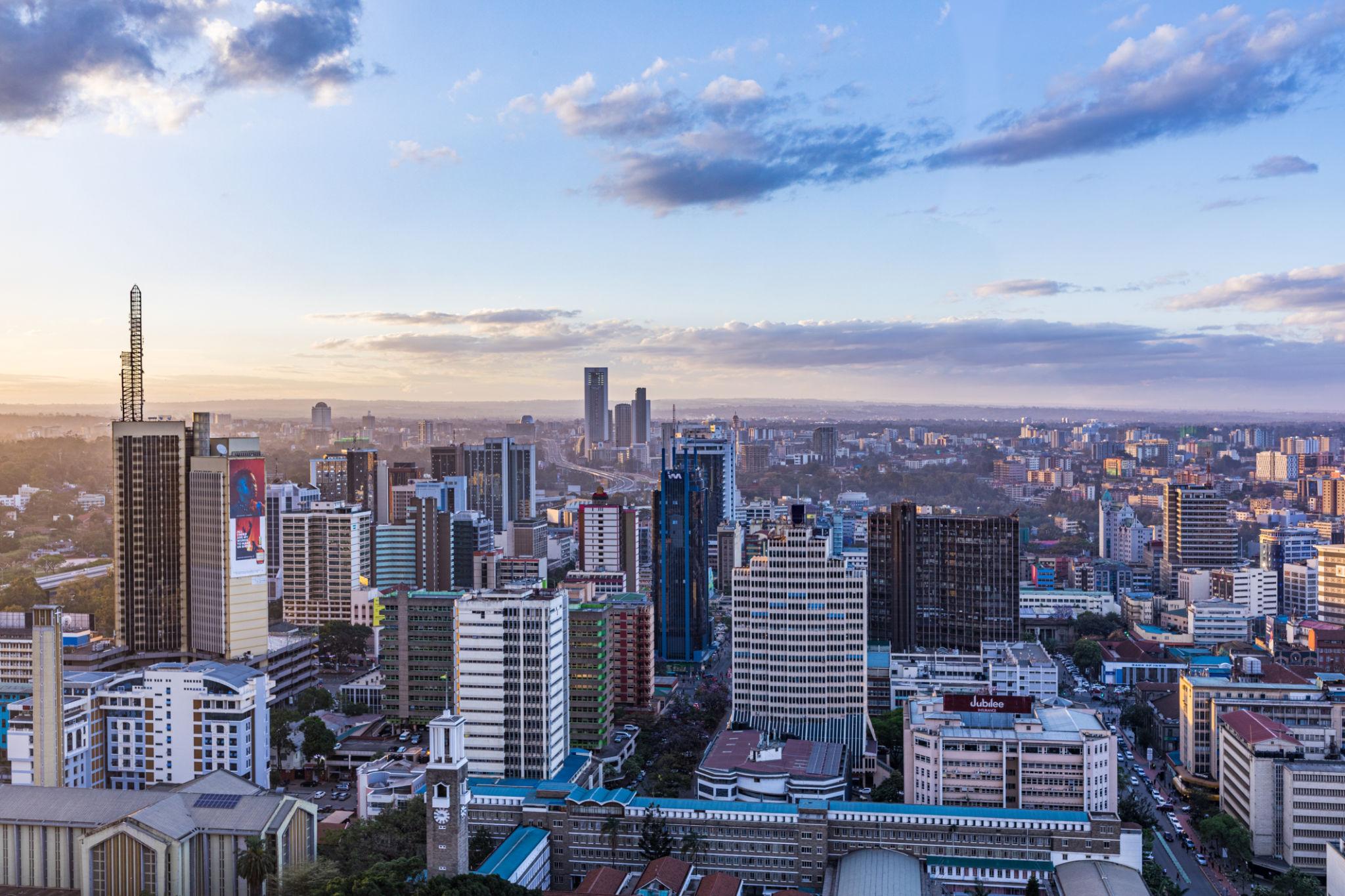 Aerial photography of Nairobi CBD