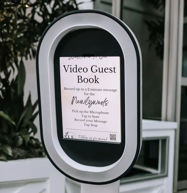 digital guestbook station at an event venue in Nairobi