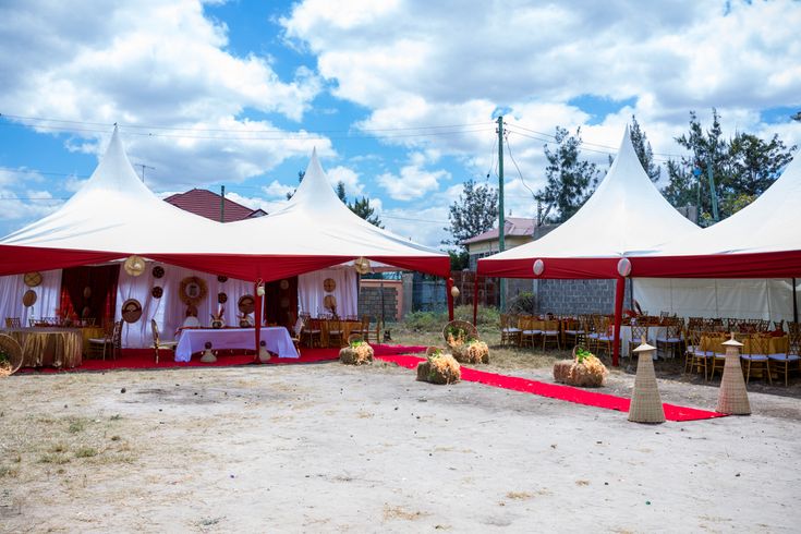 Kamba traditional wedding venue and decorations