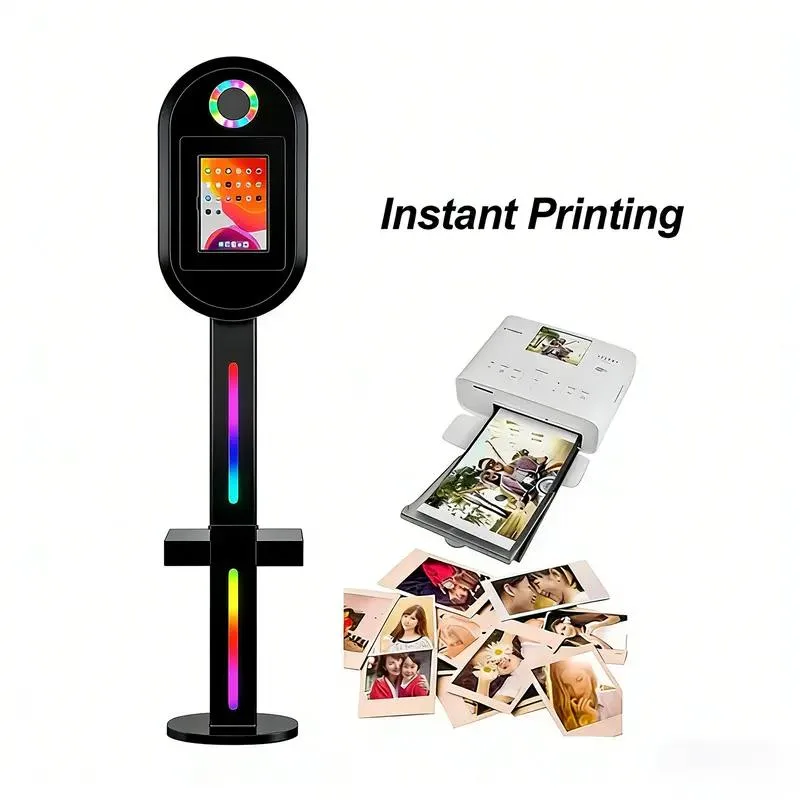 Instant branded photo printing at an event photo station