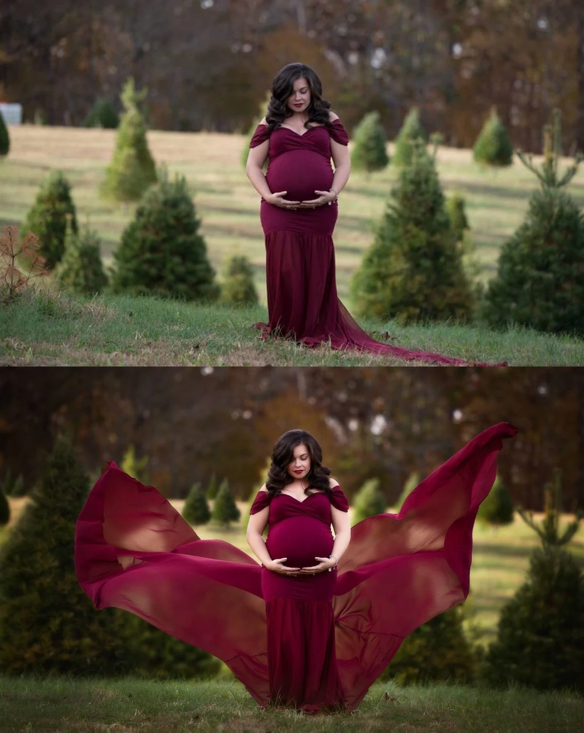 Professional maternity photo editing and colour grading workflow