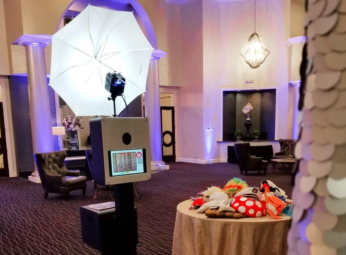 Professional lighting equipment used for photo booth photography in Kenya