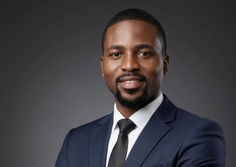 Executive headshot posture technique for confidence and professional appearance