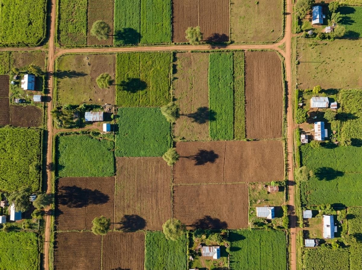 Aerial photography of land in kenya